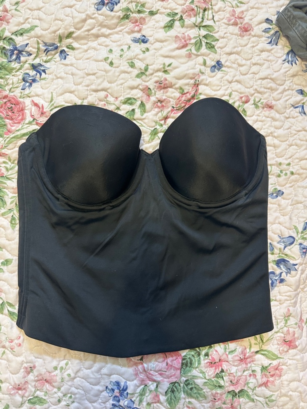 Maidenform Black Strapless Longline Bustier